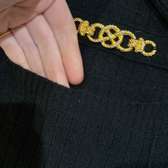 Adolfo by Saks 5th Avenue Lambs Wool Cardigan - Picture 2 of 4